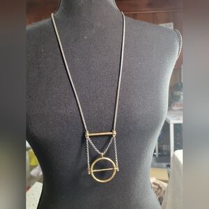 Elegant Gold and Silver Necklace‎
